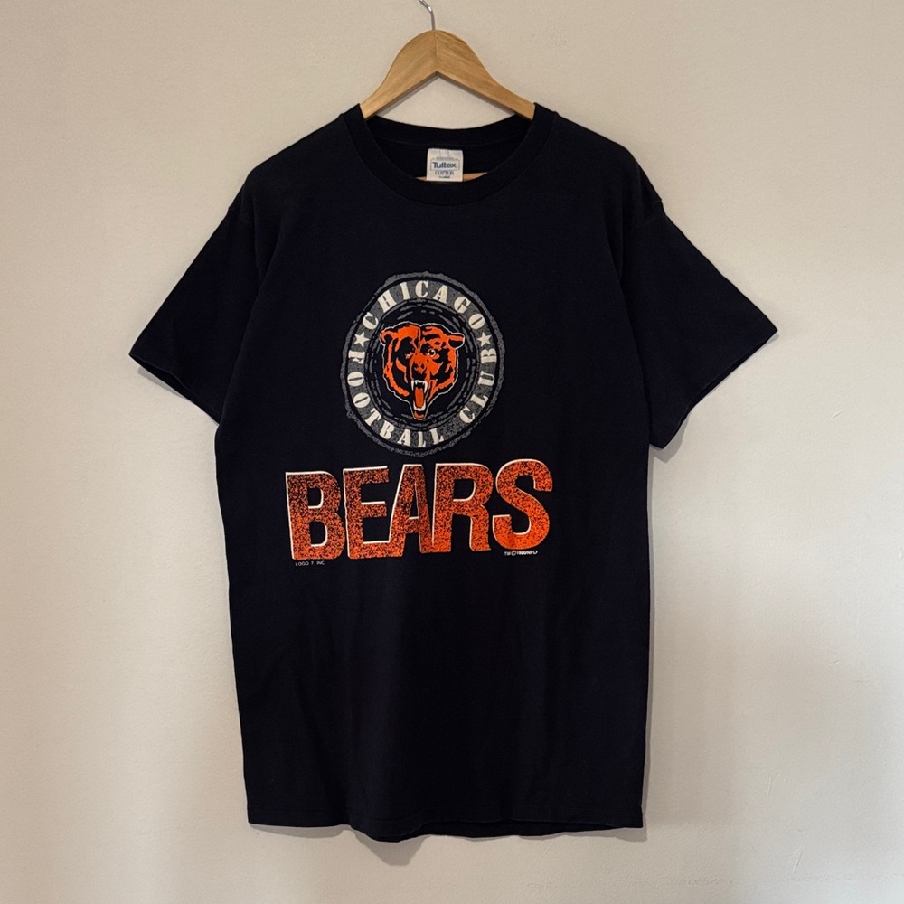 Vintage Chicago Bears T-Shirt / 1990 / XL / Single Stitch / NFL / Logo 7
